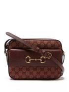 Gucci - Horsebit 1955 Canvas Cross-body Bag - Womens - Red Multi