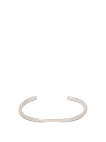 Pearls Before Swine Thick Silver Bangle