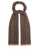 Matchesfashion.com Paul Smith - Signature Stripe Wool Scarf - Mens - Multi