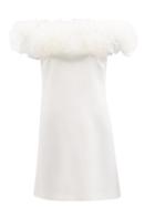 Giambattista Valli - Off-the-shoulder Tulle And Crepe Mini Dress - Womens - Ivory