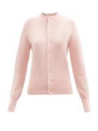 Extreme Cashmere - No. 140 Little Game Stretch-cashmere Cardigan - Womens - Light Pink