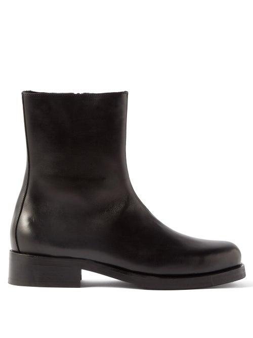 Our Legacy - Camion Square-toe Leather Boots - Mens - Black