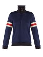 Jw Anderson Striped-sleeve Half-zip Sweatshirt