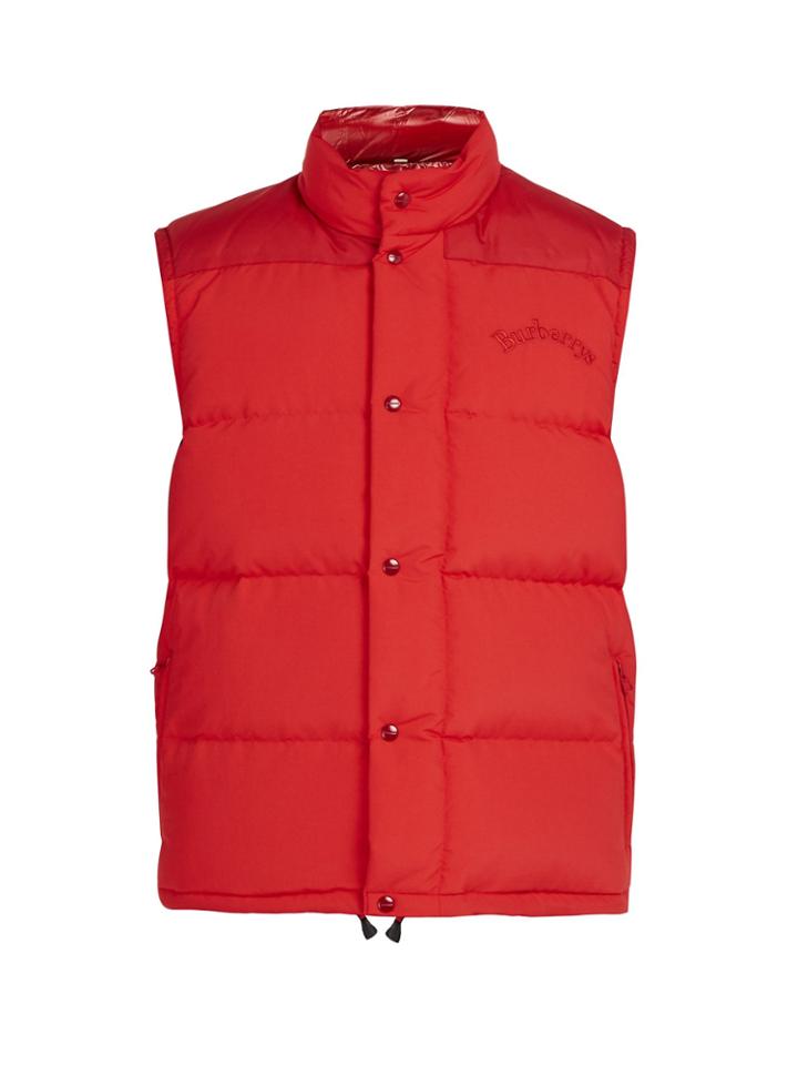Burberry Hillfield Logo-embroidered Padded Gilet