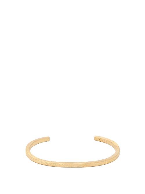 Matchesfashion.com All Blues - Square Gold Plated Bracelet - Mens - Gold