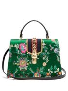 Gucci Sylvie Floral-jacquard Shoulder Bag