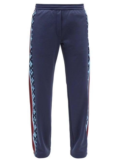 Valentino - Archive-print Jersey Track Pants - Mens - Navy