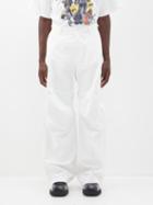 Balenciaga - Workwear Cotton Cargo Trousers - Mens - White