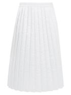 Matchesfashion.com Mm6 Maison Margiela - Pleated Padded Technical-fabric Skirt - Womens - White