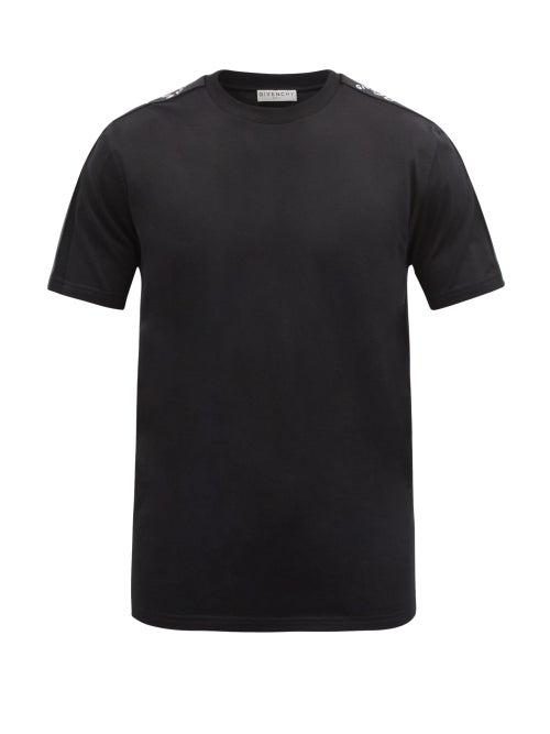 Matchesfashion.com Givenchy - Logo-tape Cotton-jersey T-shirt - Mens - Black