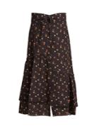 Sea Margaux Floral-print Ruffled Cotton Midi Skirt