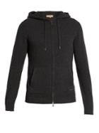 Burberry Zip-through Hooded Cashmere Sweater
