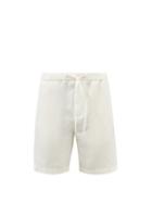 Frescobol Carioca - Felipe Linen-blend Hopsack Shorts - Mens - Cream
