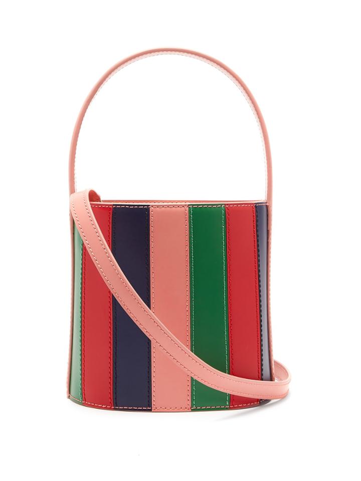 Staud Bissett Panelled-leather Bucket Bag