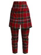 Burberry Tartan Wool-blend Kilt Trousers