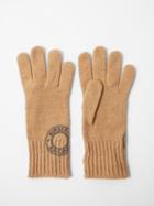 Burberry - Logo-stamp Cashmere-blend Gloves - Womens - Camel