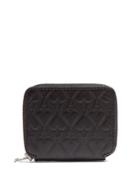 Ami Ace Of Hearts-embossed Leather Wallet