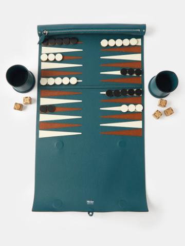 Mtier - Leather Backgammon Set - Mens - Teal