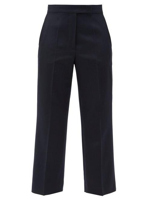 Matchesfashion.com Max Mara - Oceania Trousers - Womens - Navy