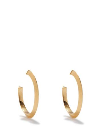 Sophie Buhai - Ridged Gold-vermeil Hoop Earrings - Womens - Gold