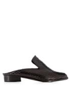 Robert Clergerie Alice Snake-effect Leather Slip-on Loafers