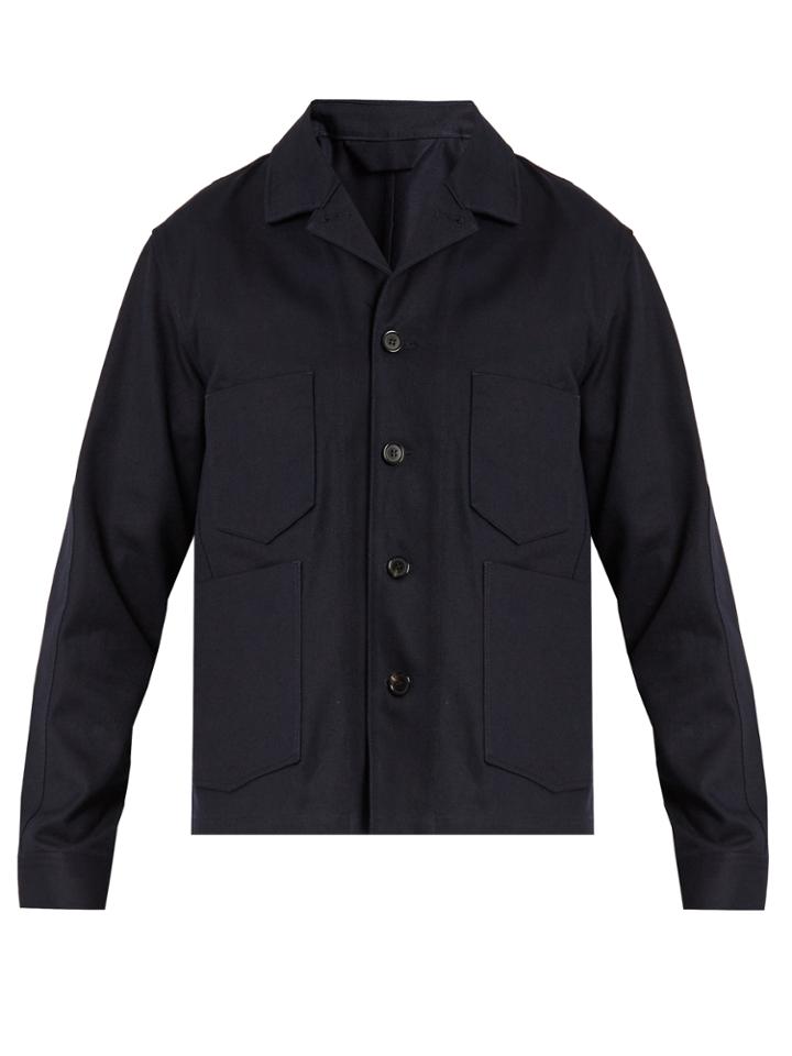 Acne Studios Media Patch-pocket Cotton-drill Field Jacket