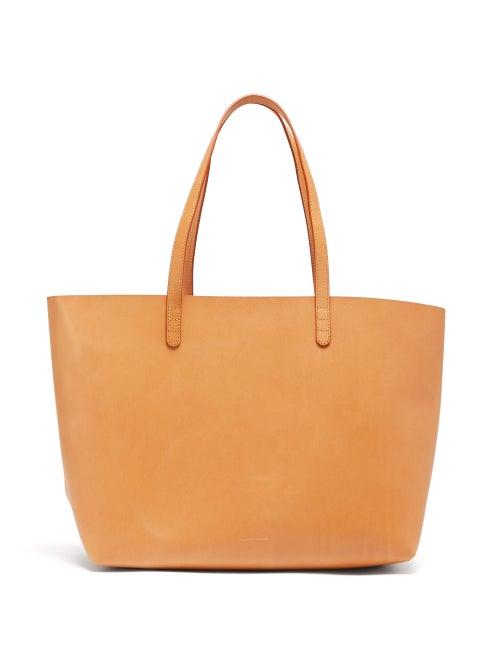 Matchesfashion.com Mansur Gavriel - Large Leather Tote Bag - Womens - Tan Multi