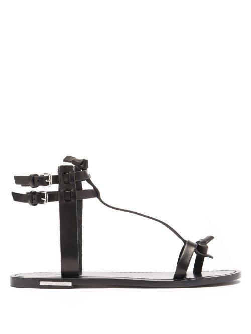 Matchesfashion.com Isabel Marant - Jint T-bar Leather Sandals - Womens - Black