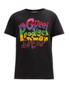 Matchesfashion.com Gucci - Prodige-print Cotton-jersey T-shirt - Mens - Black