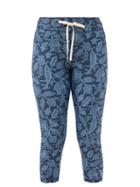 Matchesfashion.com The Upside - Nyc Batik-print Drawstring Cropped Leggings - Womens - Blue Print