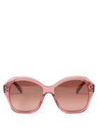 Celine Eyewear - Oversized Round Acetate Sunglasses - Womens - Dusty Pink