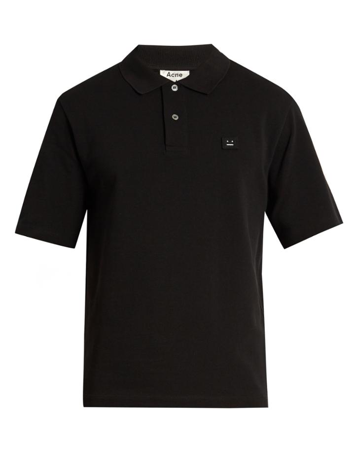 Acne Studios Flaco Face Cotton Polo Shirt