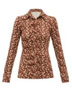 Matchesfashion.com Dodo Bar Or - Paya Floral Print Shirt - Womens - Brown White