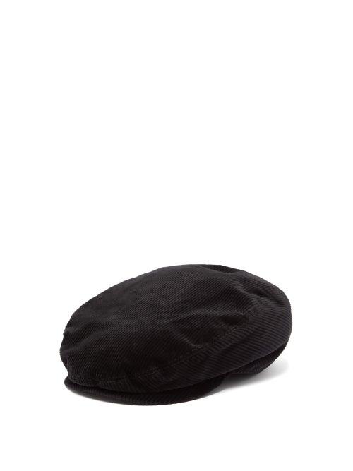 Matchesfashion.com Dolce & Gabbana - Corduroy Flat Cap - Mens - Black
