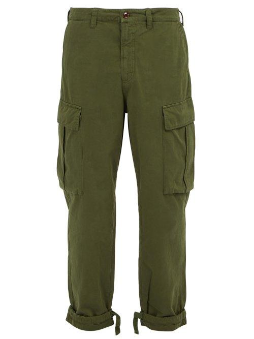 Matchesfashion.com Acne Studios - Hunter Cotton Twill Cargo Trousers - Mens - Green
