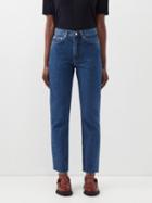 A.p.c. - High-rise Straight-leg Jeans - Womens - Mid Denim