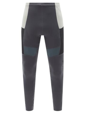 7 Days Active - Chief Running Nylon-blend Leggings - Mens - Navy Multi