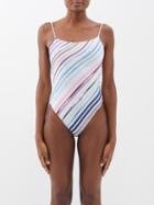Missoni - Striped Knit Swimsut - Womens - Multi Stripe