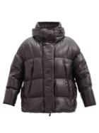 Matchesfashion.com Moncler Grenoble - Arpuilles Logo-patch Quilted-shell Down Coat - Womens - Black