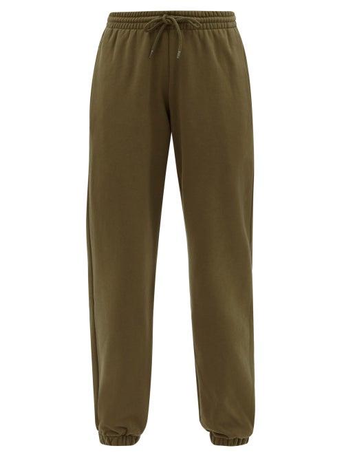 Ladies Activewear Wardrobe. Nyc - Cotton-jersey Track Pants - Womens - Dark Green