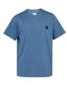 Matchesfashion.com Wooyoungmi - Logo Badge Cotton T Shirt - Mens - Blue