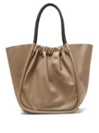 Matchesfashion.com Proenza Schouler - Ruched Xl Leather Tote Bag - Womens - Beige