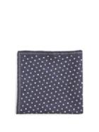 Matchesfashion.com Brunello Cucinelli - Polka Dot Print Silk Blend Pocket Square - Mens - Navy Multi