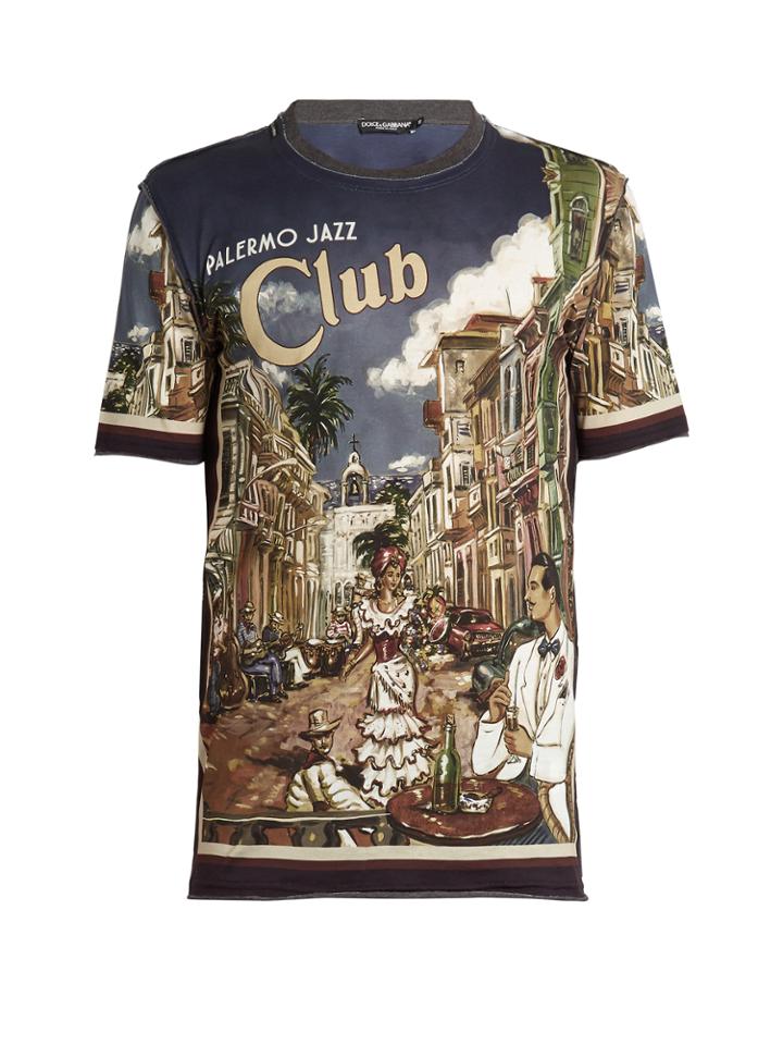 Dolce & Gabbana Palermo Jazz-print Cotton T-shirt