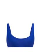 Matchesfashion.com Jade Swim - Rounded Edges Bikini Top - Womens - Blue