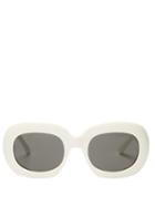 Matchesfashion.com Celine Eyewear - Oversized Acetate Sunglasses - Womens - White