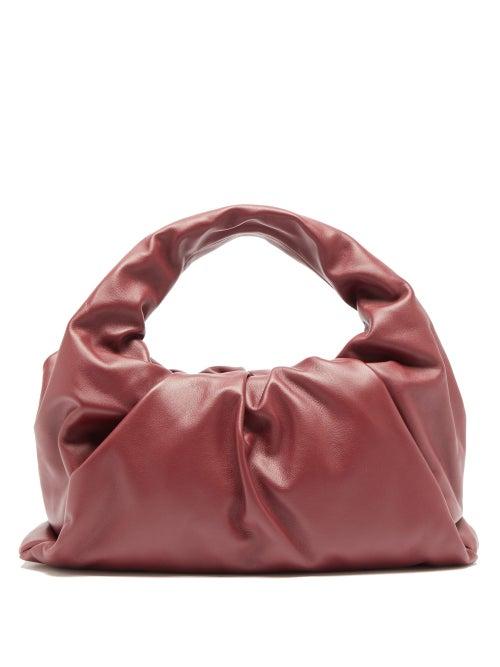 Matchesfashion.com Bottega Veneta - The Pouch Small Leather Shoulder Bag - Womens - Burgundy