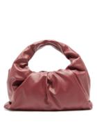 Matchesfashion.com Bottega Veneta - The Pouch Small Leather Shoulder Bag - Womens - Burgundy