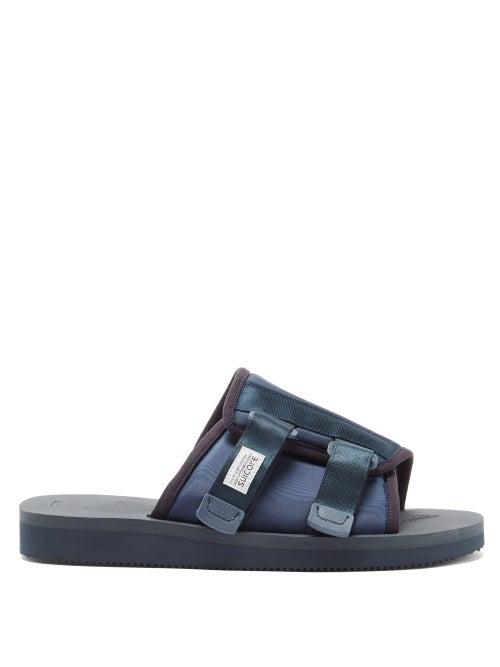 Matchesfashion.com Suicoke - Kaw-cab Technical-twill Slides - Mens - Navy