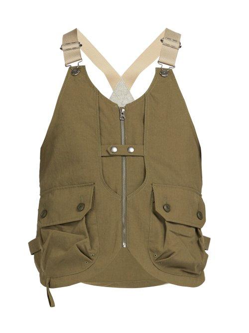 Matchesfashion.com Snow Peak - Takibi Cotton Blend Ripstop Vest - Mens - Khaki